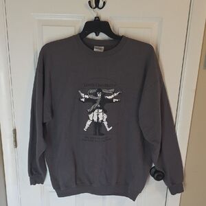 Port and Company Dark Gray Crewneck Sweater- Lewis University